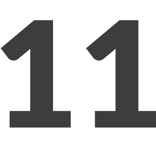 number eleven icon