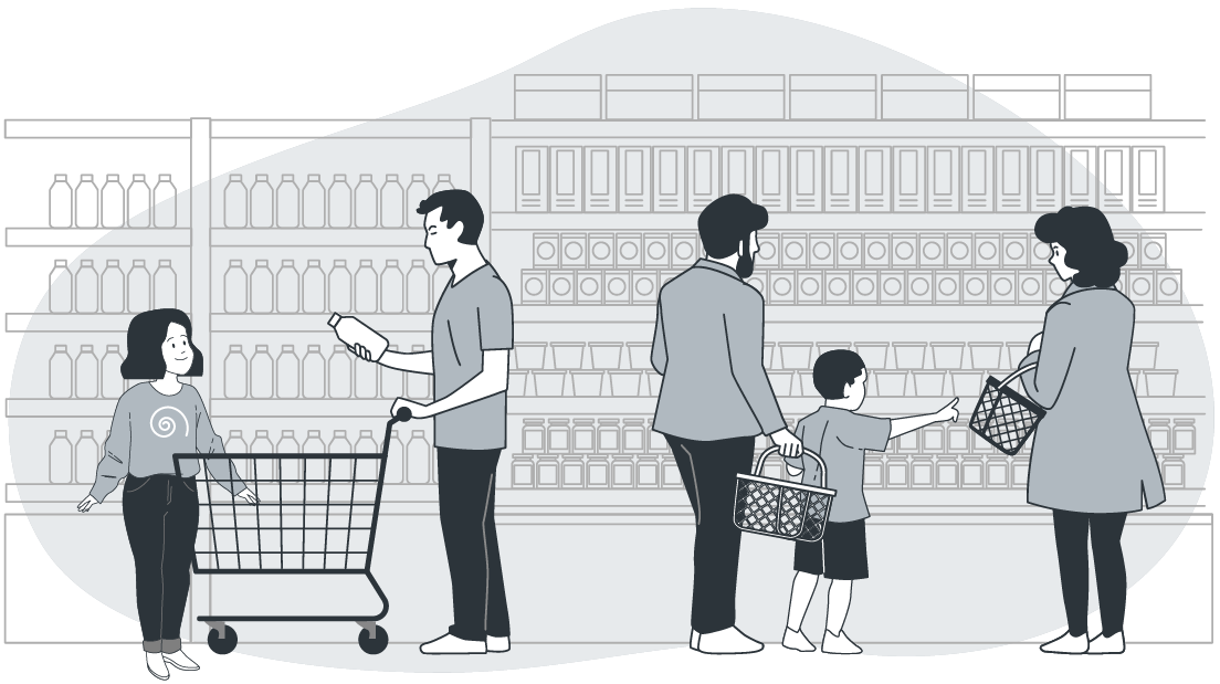 supermarket illustration