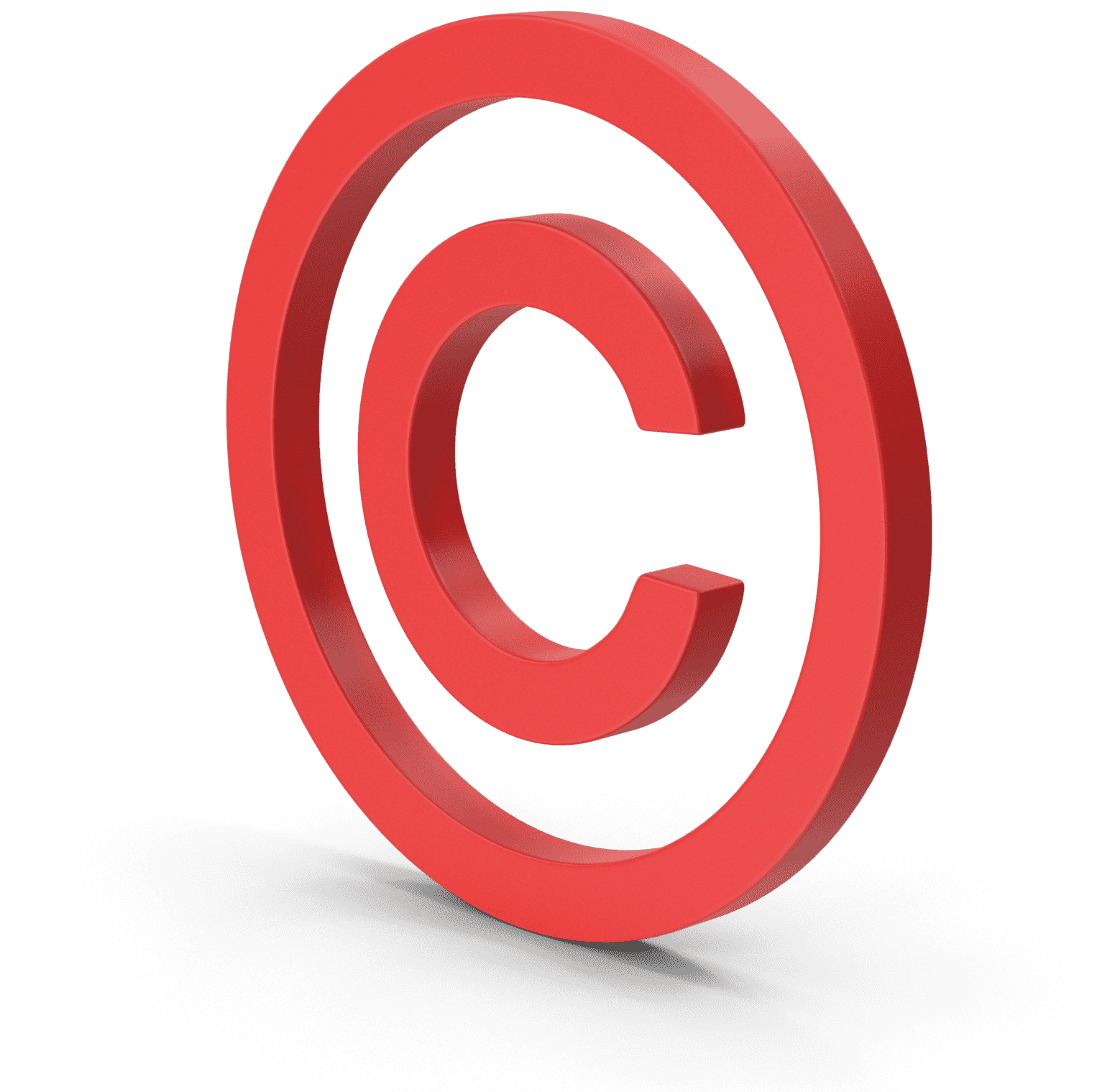Symbol Copyright Red